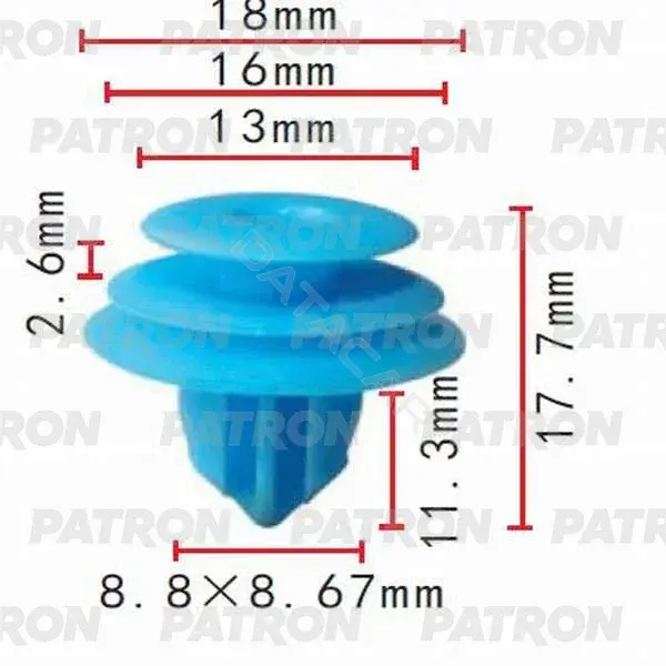 Клипсы, фиксаторы, зажимы PATRON P37-0280