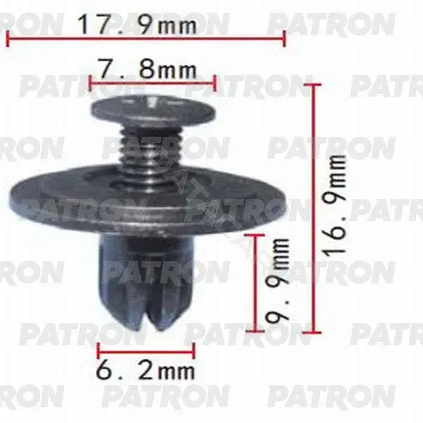 Клипсы, фиксаторы, зажимы PATRON P37-0316