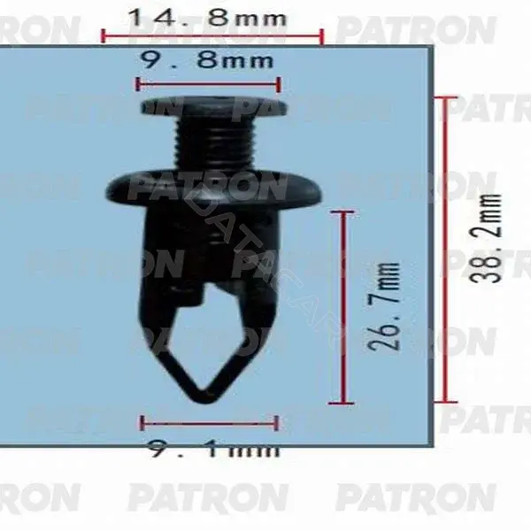 Клипсы, фиксаторы, зажимы PATRON P37-0317