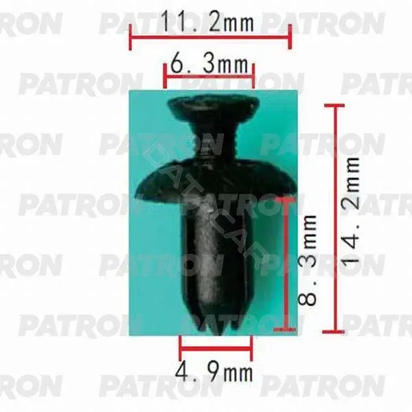 Клипсы, фиксаторы, зажимы PATRON P37-0351
