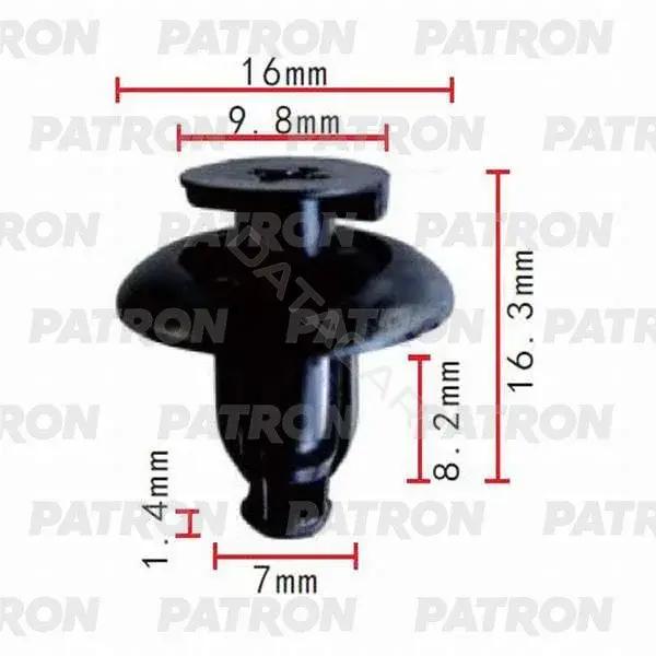 Клипсы, фиксаторы, зажимы PATRON P37-0362