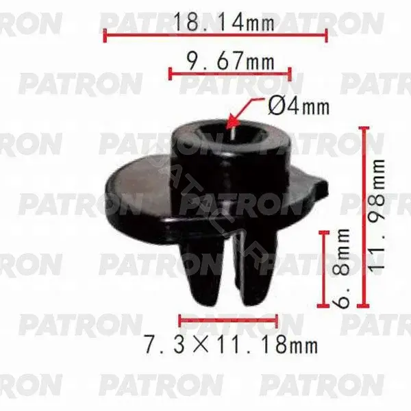 Клипсы, фиксаторы, зажимы PATRON P37-0363