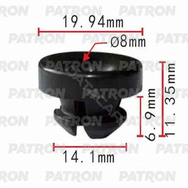 Клипсы, фиксаторы, зажимы PATRON P37-0366