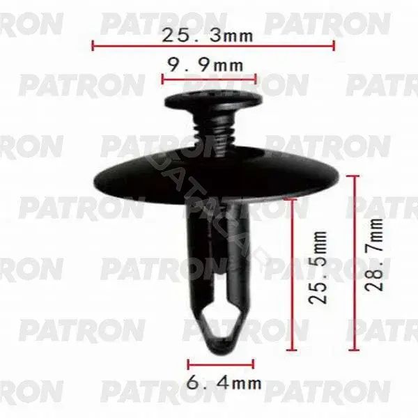 Клипсы, фиксаторы, зажимы PATRON P37-0373