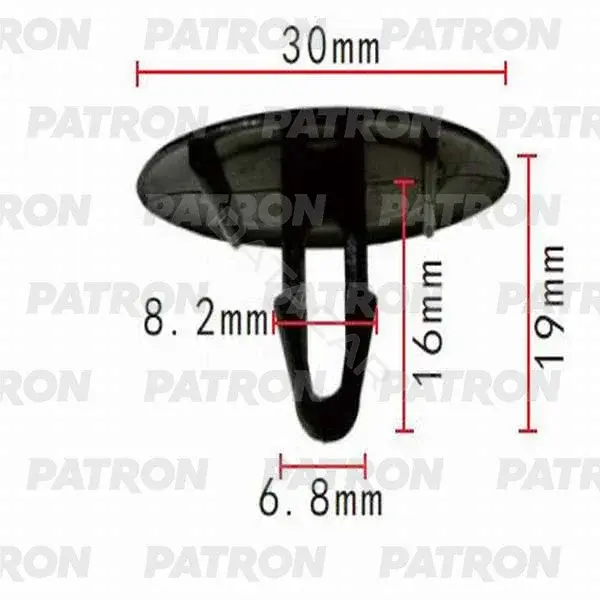 Клипсы, фиксаторы, зажимы PATRON P37-0376