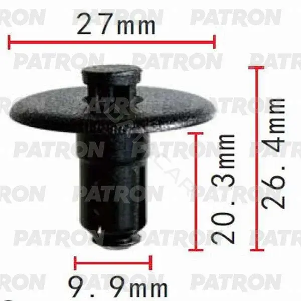 Клипсы, фиксаторы, зажимы PATRON P37-0386