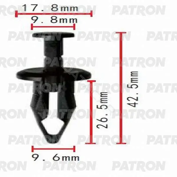 Клипсы, фиксаторы, зажимы PATRON P37-0388
