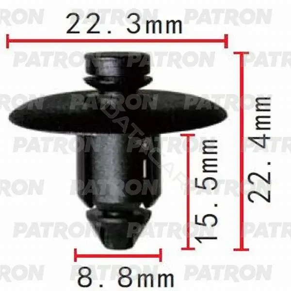 Клипсы, фиксаторы, зажимы PATRON P37-0390