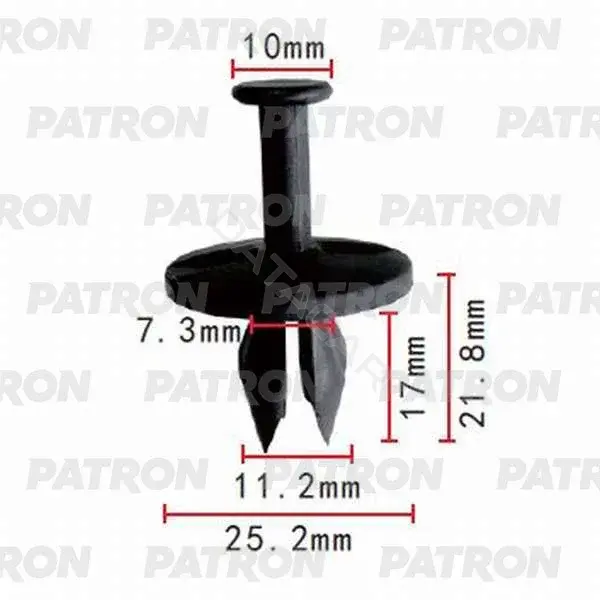 Клипсы, фиксаторы, зажимы PATRON P37-0394