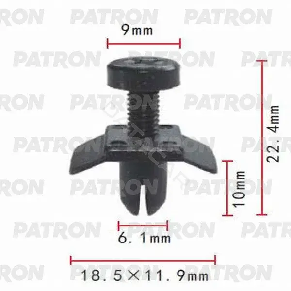 Клипсы, фиксаторы, зажимы PATRON P37-0413