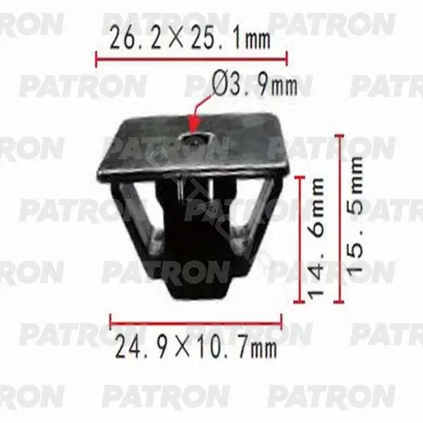 Клипсы, фиксаторы, зажимы PATRON P37-0414