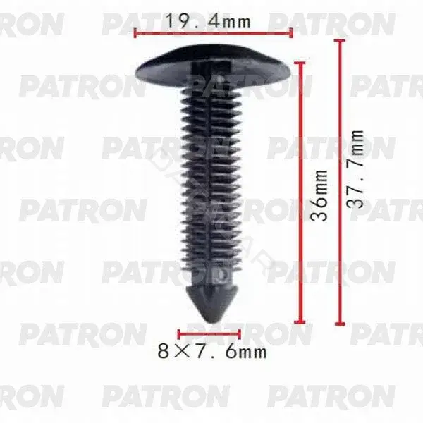 Клипсы, фиксаторы, зажимы PATRON P37-0428