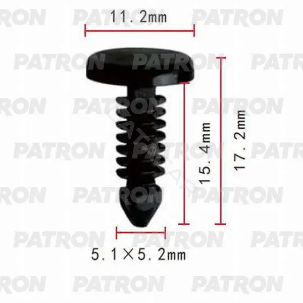 Клипсы, фиксаторы, зажимы PATRON P37-0429