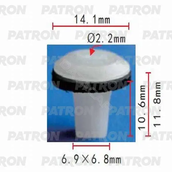 Клипсы, фиксаторы, зажимы PATRON P37-0432