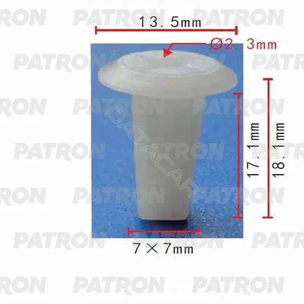 Клипсы, фиксаторы, зажимы PATRON P37-0433