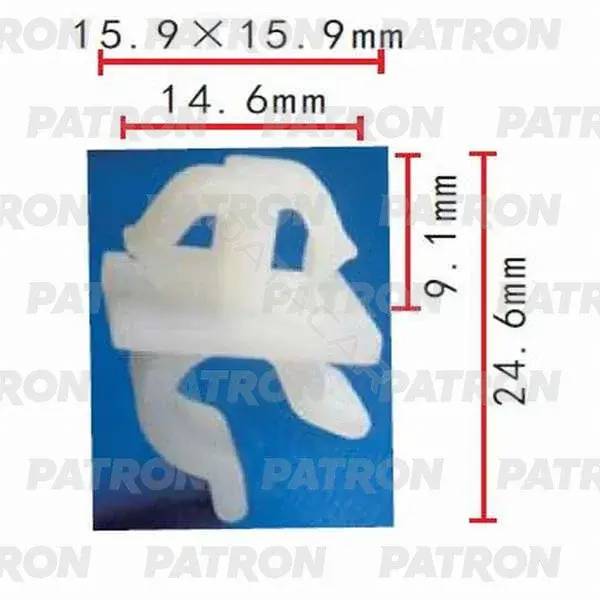 Клипсы, фиксаторы, зажимы PATRON P37-0436