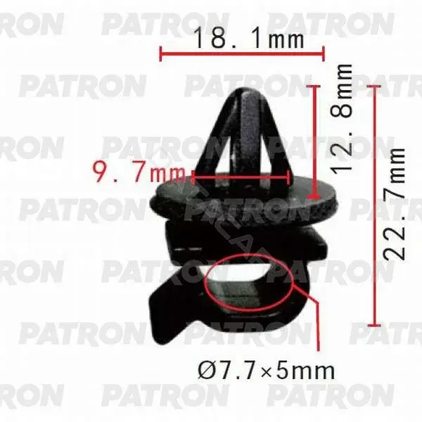 Клипсы, фиксаторы, зажимы PATRON P37-0437