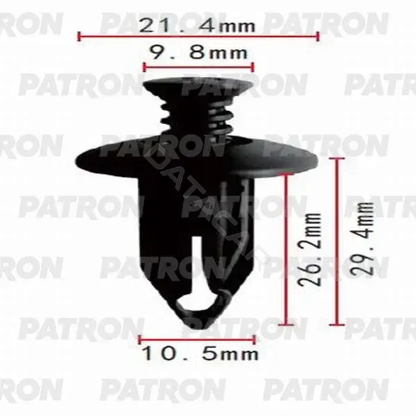 Клипсы, фиксаторы, зажимы PATRON P37-0440