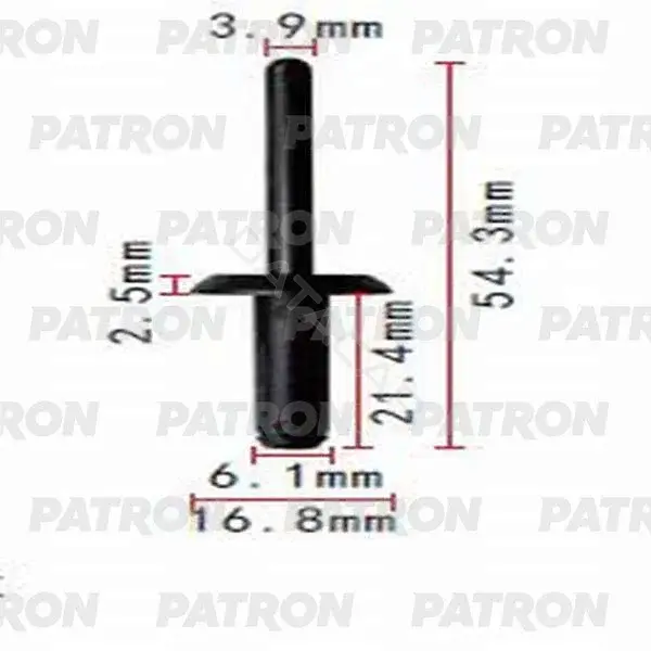Клипсы, фиксаторы, зажимы PATRON P37-0442
