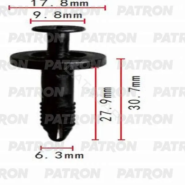 Клипсы, фиксаторы, зажимы PATRON P37-0450