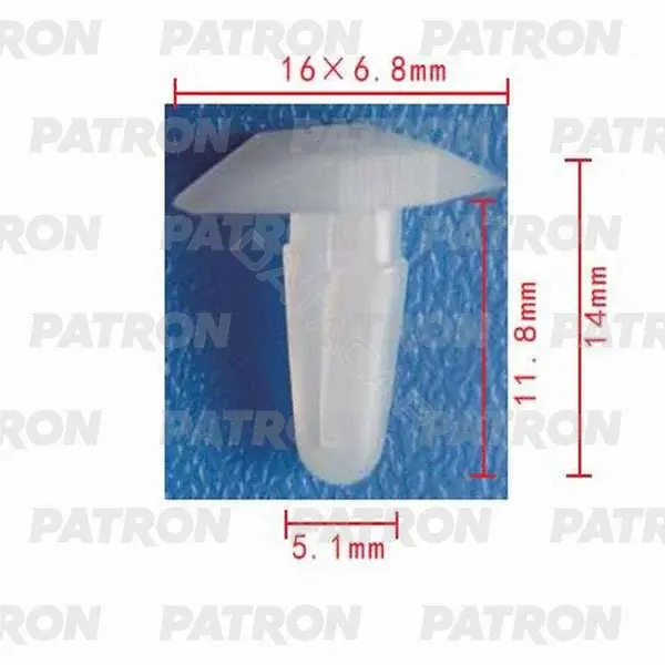 Клипсы, фиксаторы, зажимы PATRON P37-0451