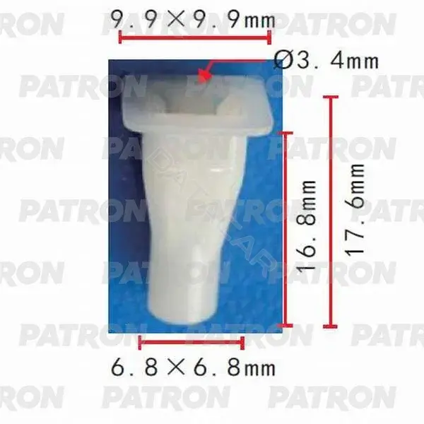 Клипсы, фиксаторы, зажимы PATRON P37-0454