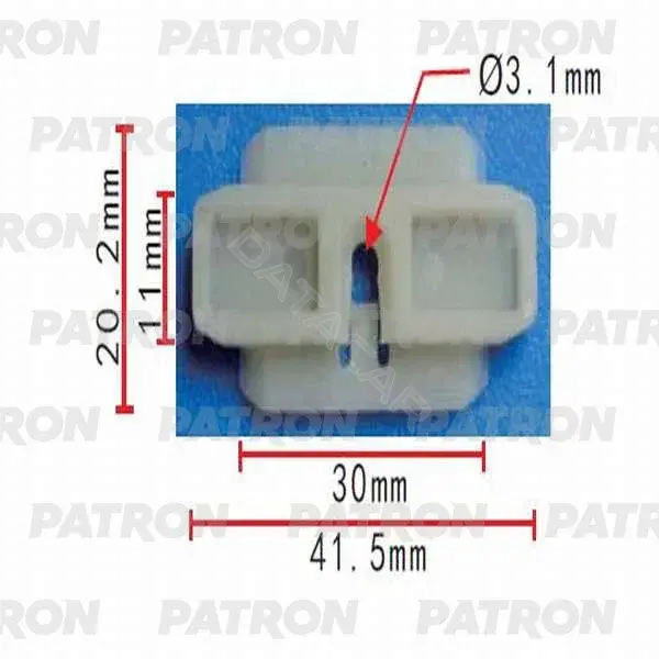Клипсы, фиксаторы, зажимы PATRON P37-0458