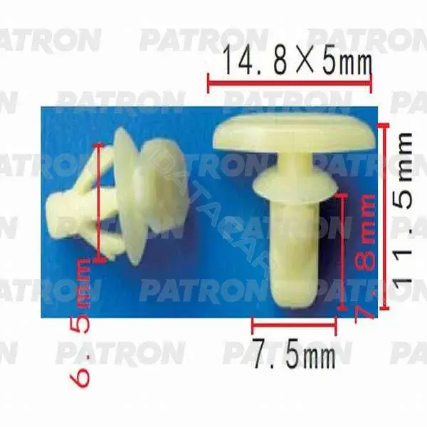 Клипсы, фиксаторы, зажимы PATRON P37-0465