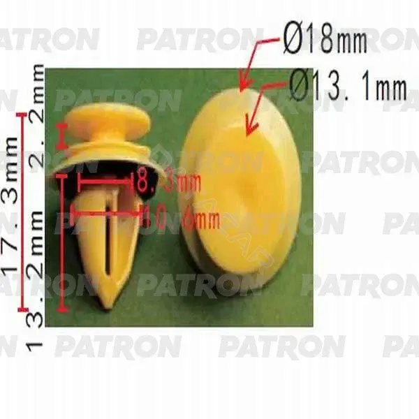 Клипсы, фиксаторы, зажимы PATRON P37-0477