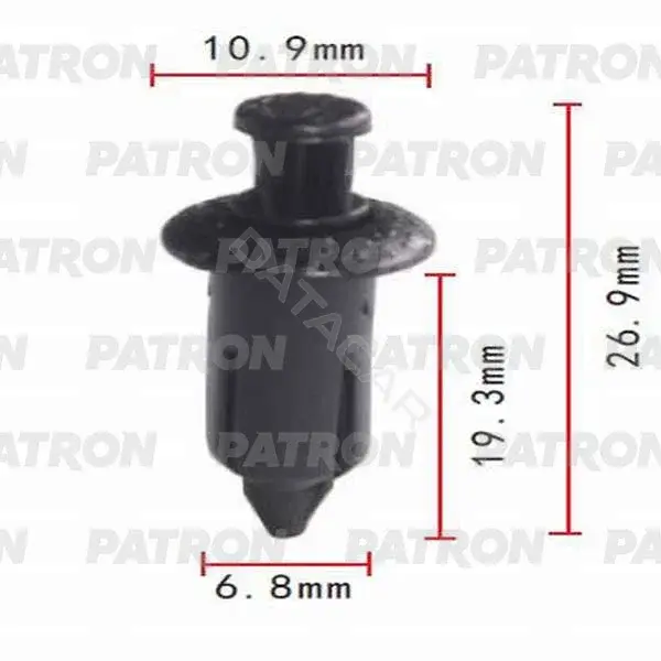 Клипсы, фиксаторы, зажимы PATRON P37-0481