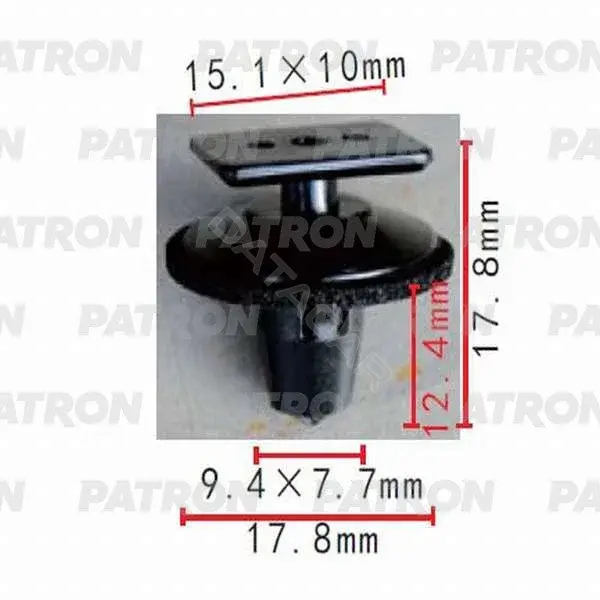 Клипсы, фиксаторы, зажимы PATRON P37-0496