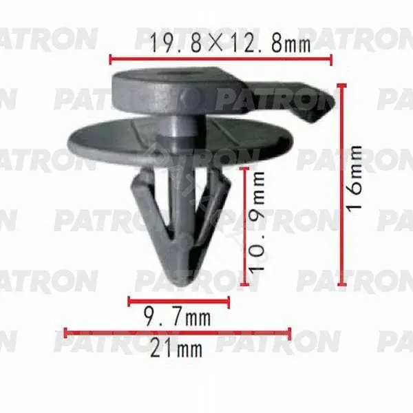 Клипсы, фиксаторы, зажимы PATRON P37-0497