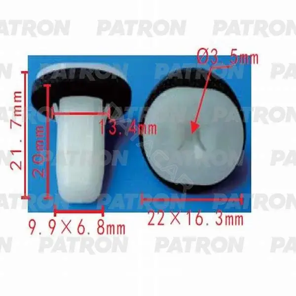 Клипсы, фиксаторы, зажимы PATRON P37-0500