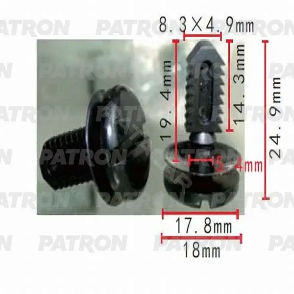 Клипсы, фиксаторы, зажимы PATRON P37-0501