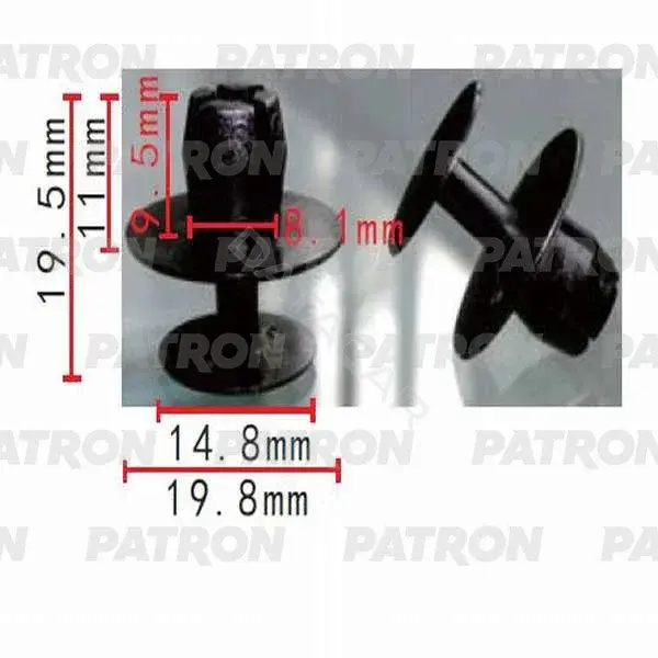 Клипсы, фиксаторы, зажимы PATRON P37-0506