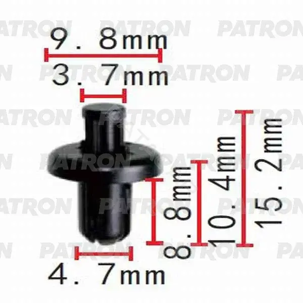 Клипсы, фиксаторы, зажимы PATRON P37-0544
