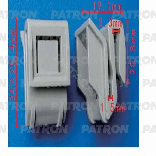 Клипсы, фиксаторы, зажимы PATRON P37-0548