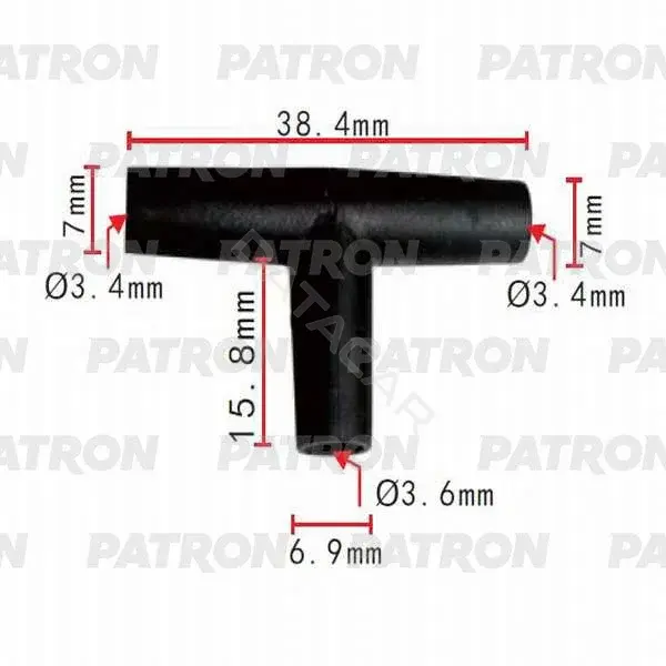 Клипсы, фиксаторы, зажимы PATRON P37-0839