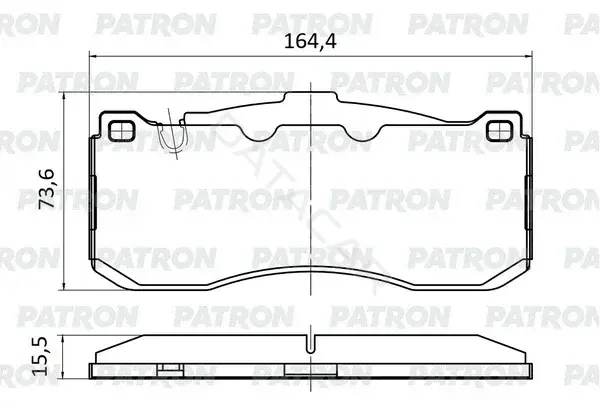 Тормозные колодки PATRON PBP1224