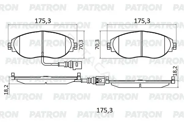 Тормозные колодки PATRON PBP130
