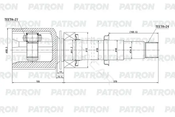 Шрус PATRON PCV2099