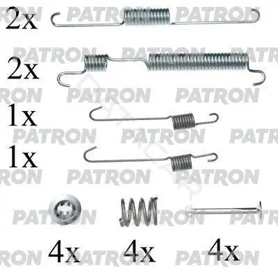 Ремкомплект тормозных колодок PATRON PSRK0039