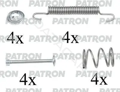 Ремкомплект тормозных колодок PATRON PSRK0055