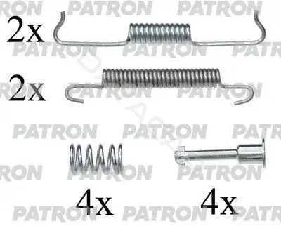 Ремкомплект тормозных колодок PATRON PSRK0065