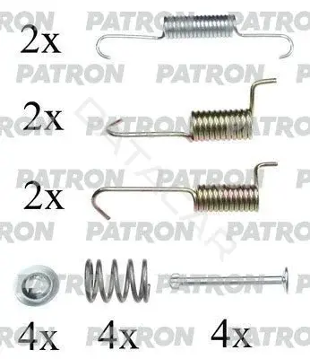 Ремкомплект тормозных колодок PATRON PSRK0091