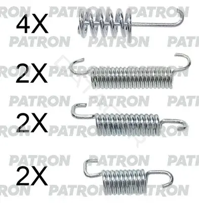 Ремкомплект тормозных колодок PATRON PSRK0098