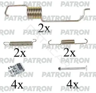 Ремкомплект тормозных колодок PATRON PSRK0110