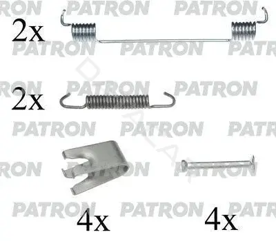 Ремкомплект тормозных колодок PATRON PSRK0111