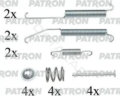Ремкомплект тормозных колодок PATRON PSRK0150