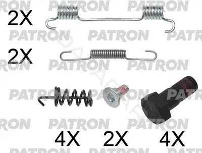 Ремкомплект тормозных колодок PATRON PSRK0170